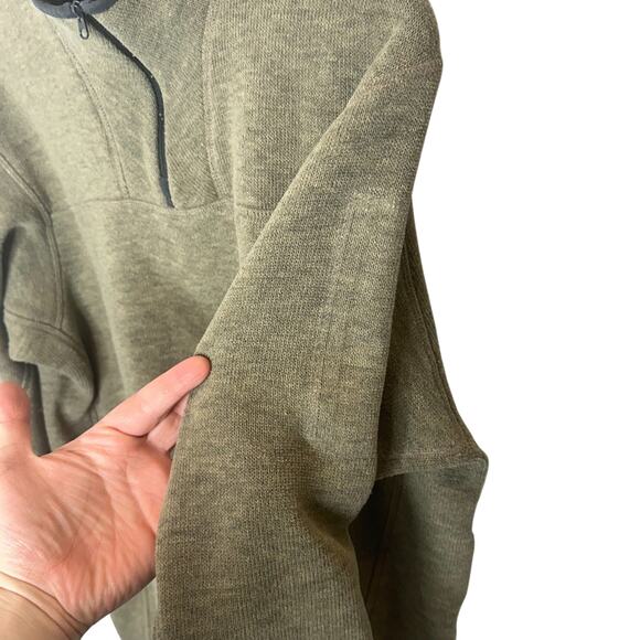 Vintage ARC'TERYX Covert Olive Green Fleece Quarter Zip Polartec Pullover Medium - Picture 11 of 11